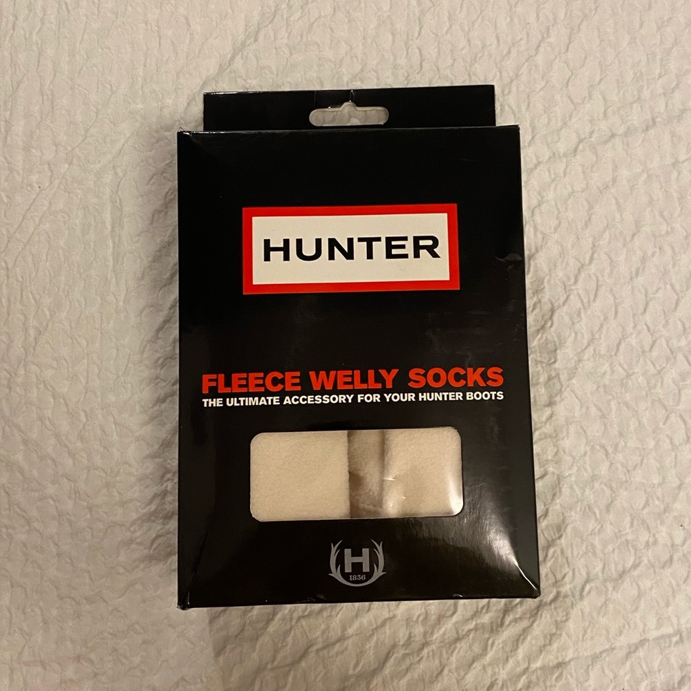 Hunter Fleece Wells Socks Size Medium (shoe 5-7)